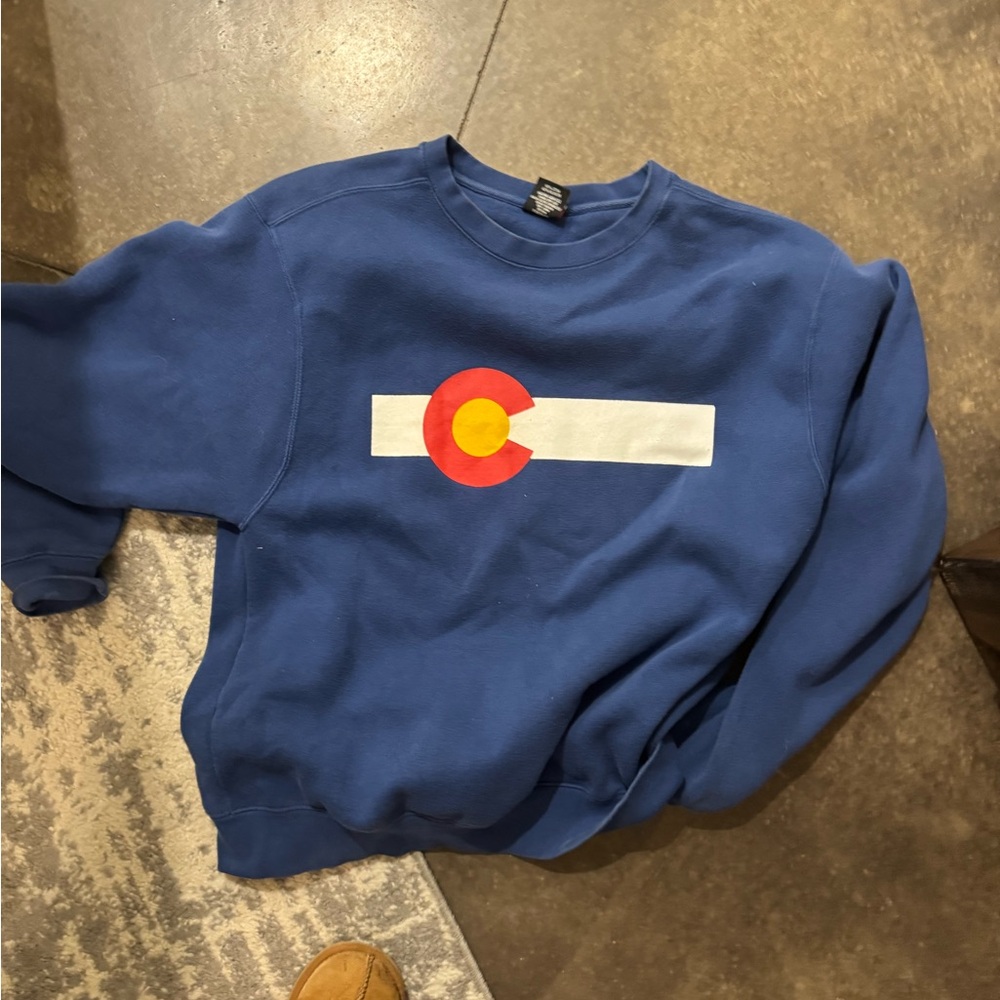Blue Colorado Flag Men’s Sweater
